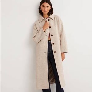 Belted Textured Wool Maxi Coat
Oat Milk US 4